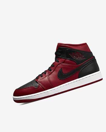 Nike Air Jordan 1 Mid Rojos Blancos Negros | MX 2626